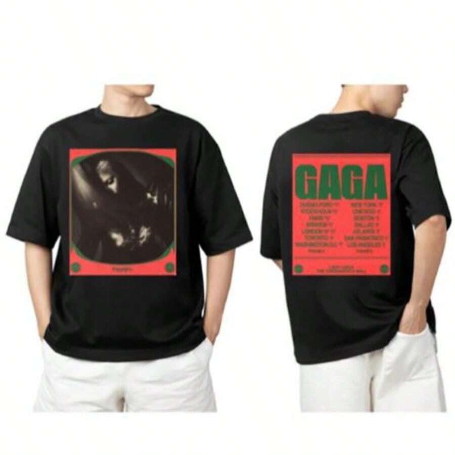 Ladya Gaga The Chromatica Ball Shirt,The Chromatica Ball Tour Shirt - Negro - Ver 1