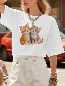 Women T-Shirts - White - View 1