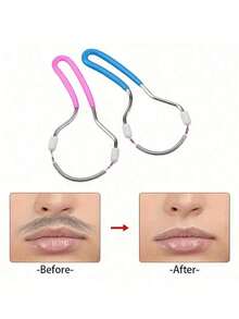 1 Painless Female Facial Epilator Device, Portable Spring Roller Epilator Remover, Lightweight Upper Lip, Chin, Face & Neck Hair Removal Tool - Simple To Use, Wax Hair Removal, Epilator Facial - Multicolor - View 5