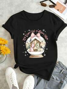 Women T-Shirts - Black - View 1