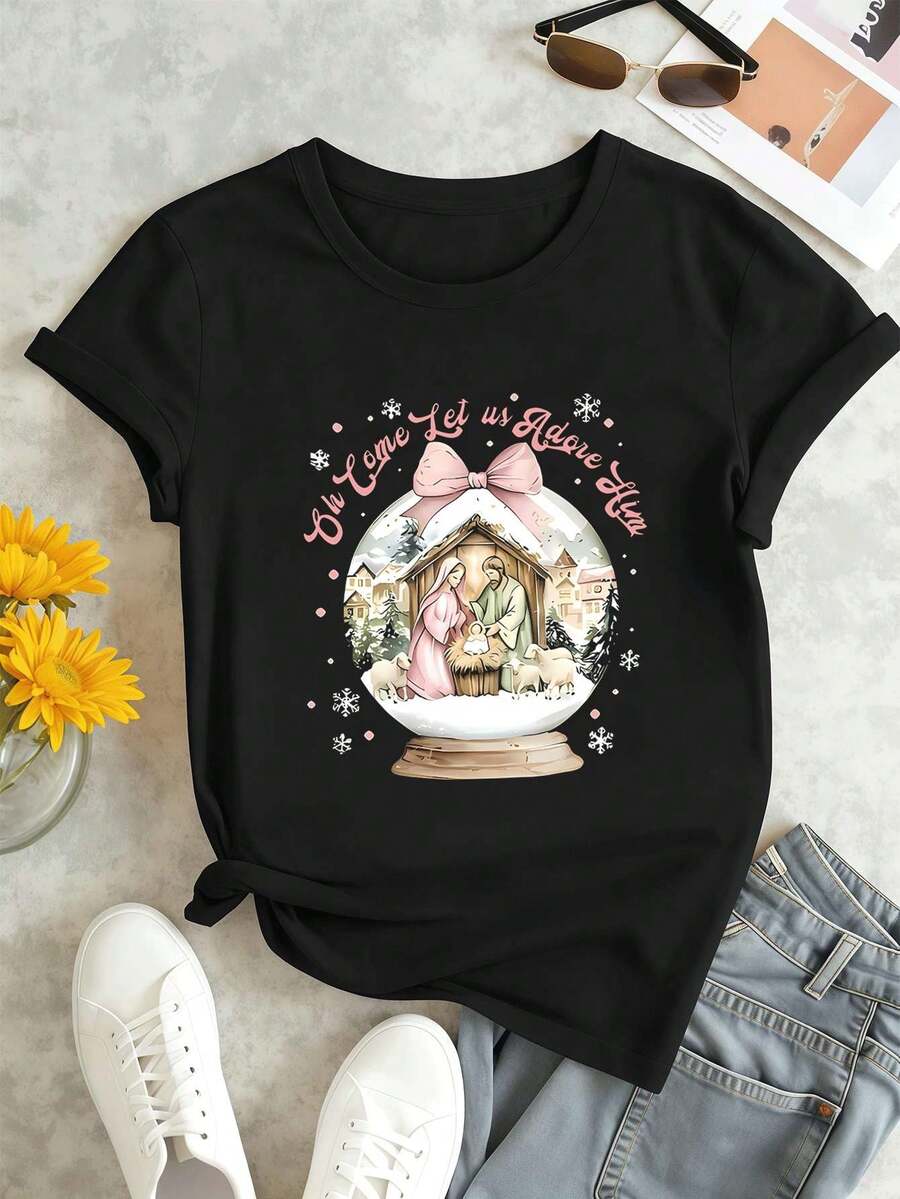 Women T-Shirts - Black - View 1