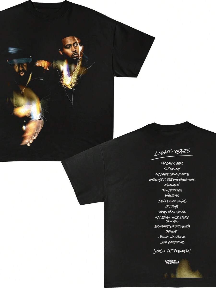 Dj Premier And Nas Album T-Shirt - Black - View 1