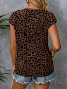Camiseta sin mangas de cuello en V para mujer, con estampado de efecto vaquero, diseño de bolsillo falso, top casual de verano para exteriores, gráfico elegante, versátil para uso diario, al aire libre, compras, viajes - Multicolor - Ver 2