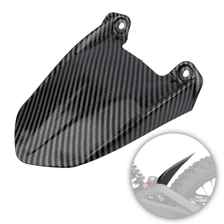 PowerMotor Tấm chắn bùn sau xe máy kiểu sợi carbon cho Talaria Sting MX3 MX4 E-Bike Enduro Motocross Phụ kiện - A - Xem 2