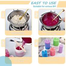 Wax Molding Pot/Stirrer/Fixed Stand/DIY Handmade Materials, Candle Making Kit Molding Materials For Cup Candles & DIY Wax, Suitable For Beginners/Complete Starter Set - A Wax-making Material Kit - View 2