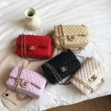 High-End Bag 2026 New Model,  Quilted Chain Bag, Popular Women's Bag, Elegant Designer Shoulder And Crossbody Bag - Màu tím - Xem 4