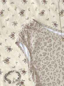 Blusa corta asimétrica fruncida para mujer - Multicolor 4 - Ver 4