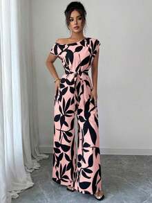 elegante de verano estilizador con estampado para mujer, ideal para vacaciones - Multicolor 2 - Ver 3
