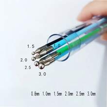 6-In-1 Professional Rotating Nail Manicure Pen, Pressure-Activated Smart Design Equipped With 6 Multi-Style Drill Bits & Gem Inlay Heads, Multi-Purpose Nail Art Tool For Fine Painting, Gradient Transition, Striping Line Design, Dotting Ornament, Lightweight Pedicure Supplies For Nail Artists, Salon Professionals And Amateur Beginners - Clear - View 11