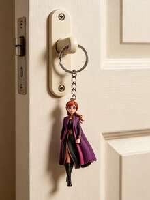 Disney 这款优质冰雪奇缘安娜亚克力钥匙扣，采用耐用的扁平设计，配有金属钥匙圈，由高品质、防刮亚克力材料制成，经久耐用，适合日常使用。扁平的2D设计轻巧而坚固，不易开裂、褪色和磨损。 - 鑰匙鏈 - 查看 6