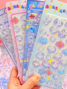 Hình dán hoạt hình 3D nổi, hình dán nhân vật hoạt hình dễ thương dùng để trang trí sổ lưu niệm, ốp điện thoại, hành lý. - Nhiều màu - Xem 6