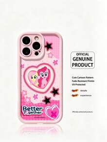 Hasbro MY LITTLE PONY 1个官方卡通少女手机壳，适用于三星 Galaxy S23、Galaxy S24、Galaxy S25、苹果 iPhone 17、17 Air、17 Pro、17 Pro Max、11、12、13、14、15、16 Pro、16 Pro Max、14 Plus、15 Plus、16 Plus、15 Pro Max、16 Pro、16 Pro Max、XR、XS Max、X - 粉色 - 查看 1