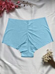 Kit 3 Seamless Boxer Briefs Laser Cut Women's Boxer Briefs Lingerie No Brand - 彩色 - 查看 7