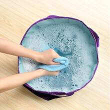 Collapsible Bucket For Soaking Feet, Purple Portable Travel Foot Bath Tub, Foot Soaking Bath Basin Portable, Foot Spa Soaking Feet Home Pedicure Basin Outdoor Camping - White - View 5