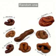 5pcs Realistic Dog Poop Prank Prop, Durable Brown PVC Material, Soft Texture, Suitable For Gardening Decor, Photo Props, Adult Parties, Pranks And Novelty Gifts - Prank - View 16