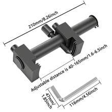 Threaded Pulley Puller Removal Tool, Used To Remove Ribbed Drivepulleys Without Damaging The Pulley,Suitable For 40-165mm Diameter Pulleys For Use With A 17 Mm Wrench Or3/8 Inch Square Drive Tool - Material de acero al cromo vanadio negro - Ver 11