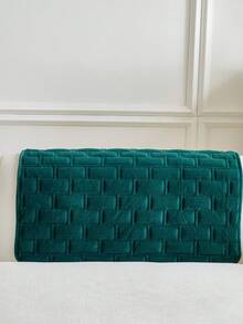 1 pieza Funda de sofá para mascotas de unicolor antideslizante, protector de sofá acolchado anti-arañazos, funda de muebles lavable a máquina para todo el año para perros y gatos - Verde Oscuro - Ver 9