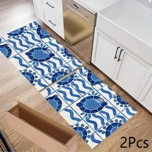 1 件装极简柠檬印花吸水垫/晾干垫，适用于咖啡机、餐具 - 涤纶吸水桌面保护垫，带橡胶防滑垫，可用于厨房台面装饰、家庭酒吧和餐桌 - 彩色 - 查看 11