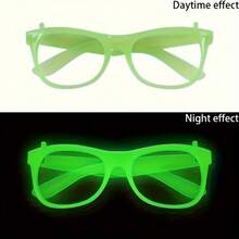 15pcs Glow In The Dark Party Glasses - Neon Green, Purple, Orange, Yellow, Red - No Lenses, Lightweight Durable Plastic Frames, Suitable For Halloween, Masquerade, Birthday, Photo Booth, Costume Parties - Party Favors, Decorations, Photo Props Randomly Shipped - View 4