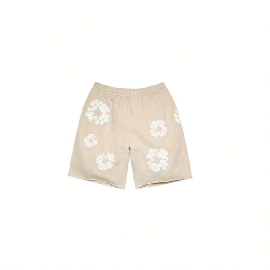 Denim Tears Cotton Wreath Sweatshorts Cream - Multicolor - View 1