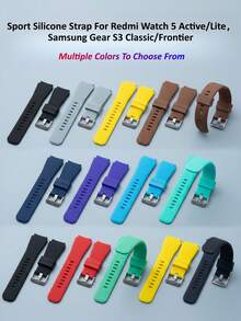 Sport Silicone Strap For Redmi Watch 5 Active 5 Lite Smartwatch, Sport Soft BreathableSamsungGearS3 Classic/Frontier,22mm Universal Interface - For Redmi 5Active/5 Lite - View 12