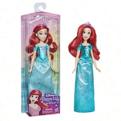 Hasbro 孩之宝迪士尼公主系列皇家闪耀白雪公主时尚娃娃，配有连衣裙和配饰，适合3岁及以上儿童。