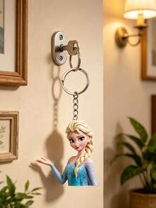 Disney 冰雪奇缘艾莎亚克力钥匙扣，充满怀旧气息的粉丝专属饰品，送给铁杆粉丝和送礼佳品。这款艾莎主题钥匙扣，是对经典冰雪奇缘系列的深情致敬，表达您对这位深受喜爱的角色的真挚情怀。采用柔软轻盈的亚克力材质制成。 - 鑰匙鏈 - 查看 5