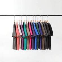 Camiseta de algodón lavado con esqueleto en agua - Negro - Ver 9