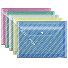 Bộ 10 chiếc bìa đựng tài liệu chống thấm nước bằng nhựa PP trong suốt cỡ A4 cổ điển, phong bì đựng tài liệu trong suốt. - túi đựng tài liệu - Xem 4