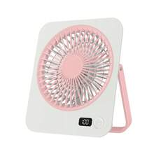 1件超靜音迷你桌面風扇，強風便攜式壁掛風扇，USB充電薄型冷卻風扇，長續航，適用室內外 - A - 查看 14