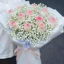 60 bông hoa baby's breath nhân tạo - Bó hoa baby's breath nhân tạo sống động như thật, hoa trắng và lá xanh, hoa giả cảm giác chân thực để trang trí đám cưới, tiệc tùng, nhà cửa, sân vườn. - Nhiều màu - Xem 5