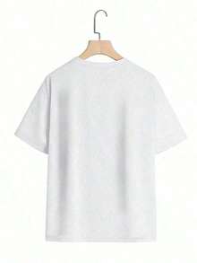 1 Piece Of Women's T-Shirt "IT IS WELL WITH MY SOUL", Thick Fabric Christmas T-Shirt For Women (1 Piece), 180g, 100% Soft Cotton. - 黑色 - 查看 9