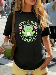Women T-Shirts - Black - View 1