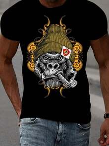 Men T-Shirts - Black - View 2