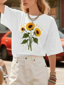 Women T-Shirts - White - View 1
