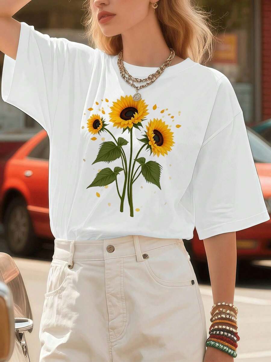 Women T-Shirts - White - View 1