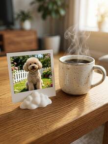 1/3pcs Cute Cloud Shaped Photo Frame Stand, Horizontal Display Design, Suitable For Small Photos, Cards, Notes. Great For Home, Office, Wedding Decor. Single Cloud Shaped Photo Frame Stand - Clouds - View 7