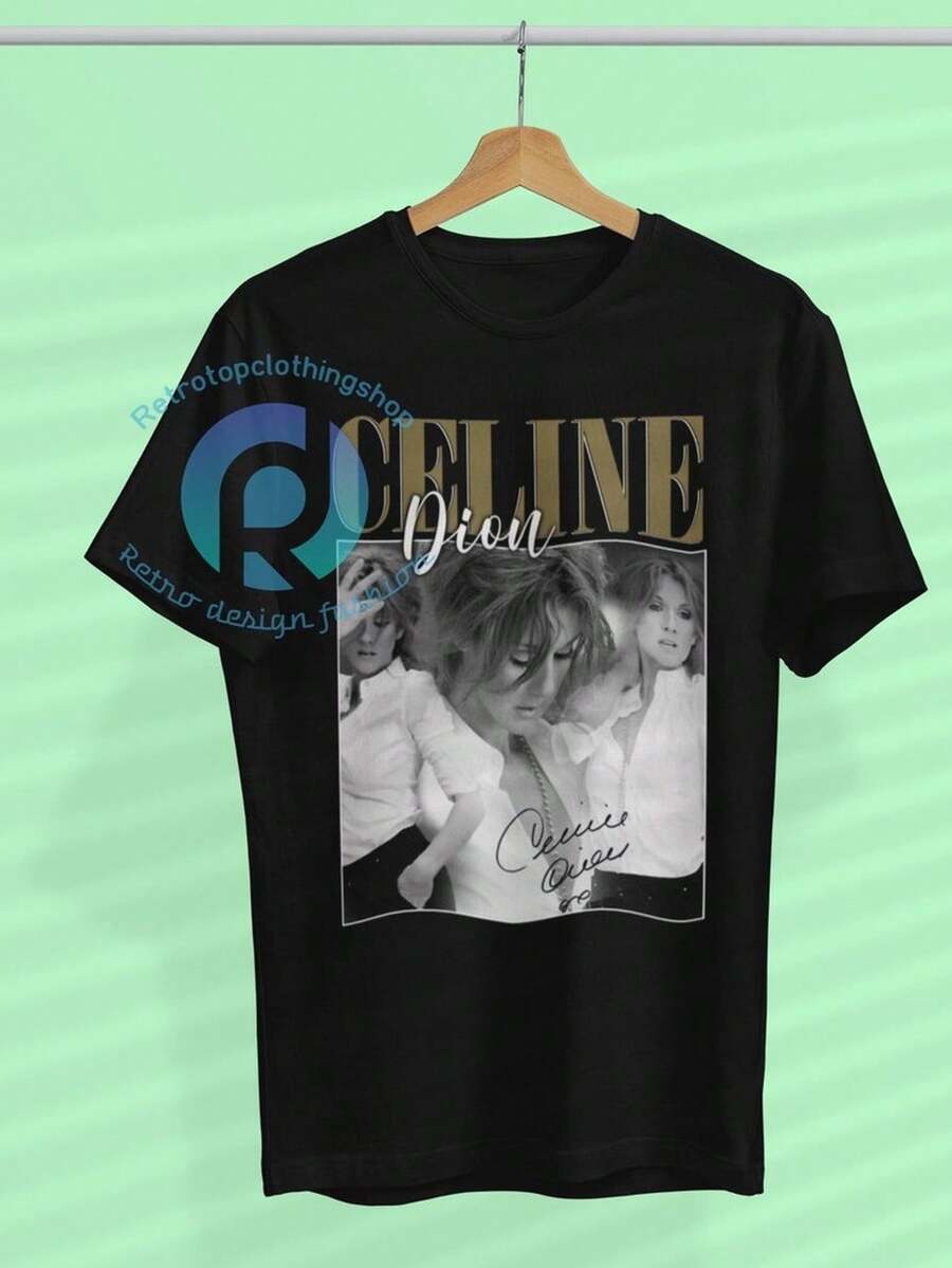C1ELINE Dion T1S1Hirt Vintage UniS1ex Grfico T1EE