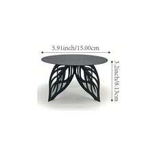 1pc Metal Leaf Shaped Plant Stand - Fashionable Planter Display Rack, Suitable For Indoor And Outdoor Use, Great For Gardening And Home Decor, Sturdy And Durable Indoor Plant Holder, Fits Modern Decor Style, Made Of Galvanized Steel - Multicolor - View 11