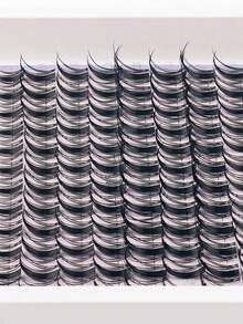 144 piezas Grupos de pestañas D Curl Manga de 8-18mm, suaves y naturales, para hacer pestañas postizas individuales DIY. Fáciles de usar, reutilizables para maquillaje diario. Grupos de pestañas, pestañas individuales, pestañas postizas. - Ver 6