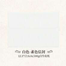 10个/套 复古漆面信封 复古艺术明信片 情书 礼品装饰收纳纸袋 邮寄信封 - 套裝 - 查看 15