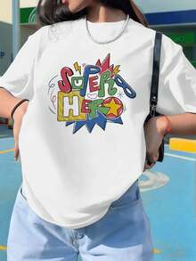 Dam-T-shirts - Vitt - Visa 1