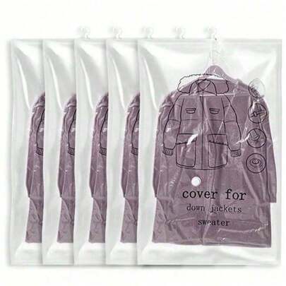 Bolsas de almacenamiento al vacío colgantes, bolsas de ahorro de espacio colgantes grandes, bolsas de almacenamiento colgantes para ropa, selladas al vacío para trajes, vestidos, chaquetas, organizador de armario para suministros de mudanza