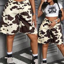 Slayr Plus Size Women's Denim Shorts For Women Jean Shorts Loose Cargo Shorts Cotton Camouflage Loose Shorts Cargo Pants Women Shorts Camo Pants Jorts Vacation Woman Summer For Women Summer Cowgirl Old Money - Negro - Ver 2