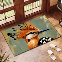 1pc Vintage Bird Print Absorbent Mat/Drying Mat For Coffee Maker, Tableware - Polyester Absorbent Desktop Protective Mat With Rubber Anti-Slip Pad, For Kitchen Counter Decor, Home Bar And Dining Table - Multicolor - View 4