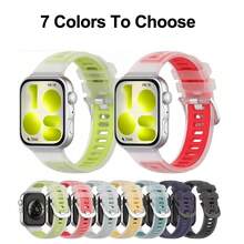 2 chiếc dây đeo đồng hồ silicon mềm Cool Summer Series tương thích với Watch Fit 5 Pro, Fit 4, Fit 3, phụ kiện vòng đeo tay đồng hồ - Nhiều màu - Xem 3