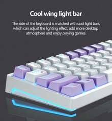 AULA F3361 Mechanical Keyboard Custom Hot Swappable 61 Key Blacklight Gaming Keyboard FN Multimedia Mechanical Axis Responsive Wired Keyboard For Mouse Office Home Laptop PC Esports Game - 查看 2