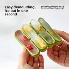 Khay làm đá hình chữ nhật bằng silicon mùa hè - Dễ dàng lấy đá ra khỏi khuôn, khay làm kem que tự chế bằng silicon, khuôn làm kem que cỡ lớn. - Nhiều màu - Xem 4