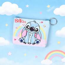 1pc Cute Cartoon Stitch Coin Purse, Fashionable Minimalist Design, Can Be Used As Earphone Storage Bag | Multifunctional Hanging Coin Pouch Key Holder Mini Storage Bag Zipper Small Wallet Suitable For Daily Outings And Travel, Can Store Lipstick, Makeup Brushes, Skincare Products, Coins, Small Items, Household Gifts, Holiday Gifts, Multifunctional Coin Purse - Multicolor - View 11