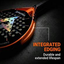 Youner Carbon Fiber Paddle Tennis Racket, Glass Fiber Face Paired With EVA Soft Core, High Elasticity And Control Performance Suitable For Adult Men And Women - Multicolor - View 9
